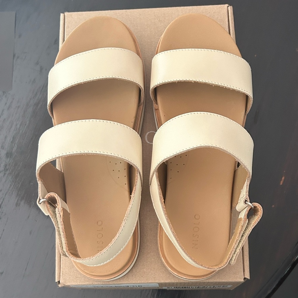 Nisolo Cream Sandals